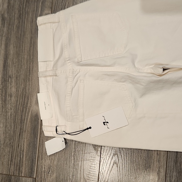 NWT For All 7 Mankind Women's sz 25 Easy Boot Pants w/bottom back split on leg - Picture 8 of 12